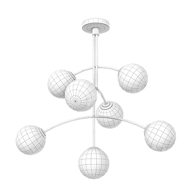 Chadron Linear Pendant Light 3D model image 3