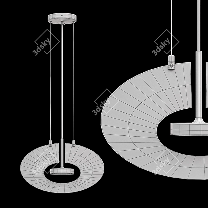  Modern Elegant Ingara Chandelier 3D model image 3