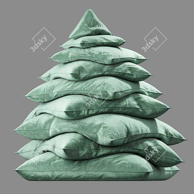 Pillow Christmas Tree Display 3D model image 2