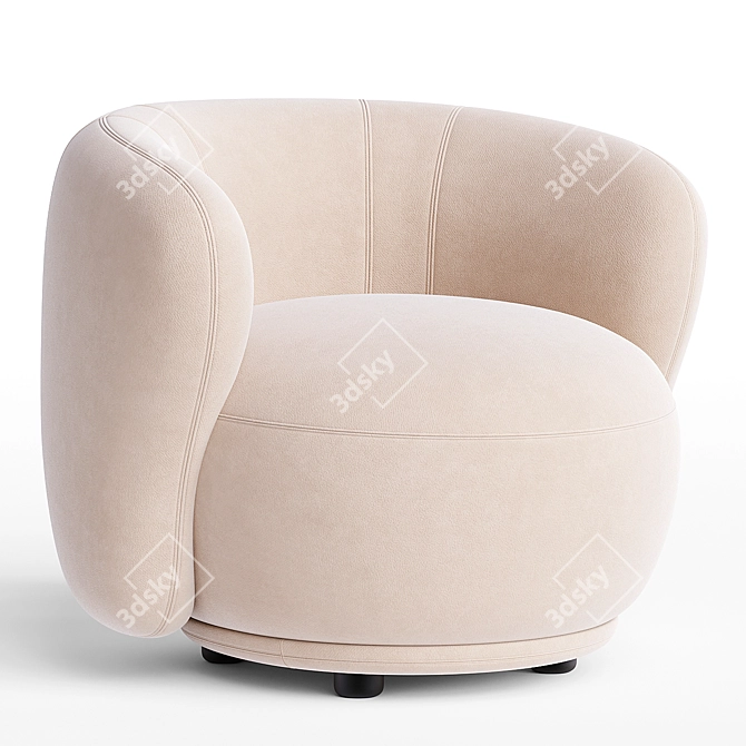 Rene Armchair Meridiani - Contemporary Elegance 3D model image 1