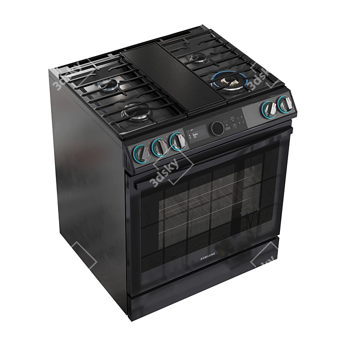 Samsung Gas Range Smart Dial 3D model image 3