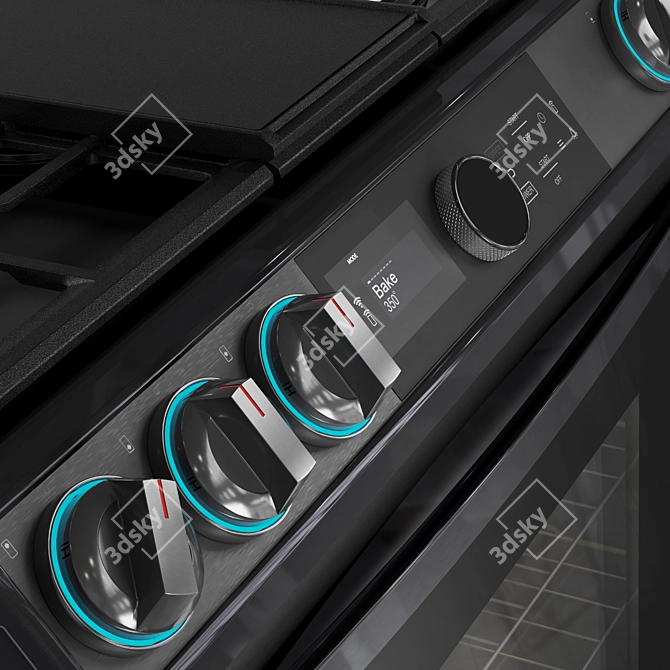 Samsung Gas Range Smart Dial 3D model image 5