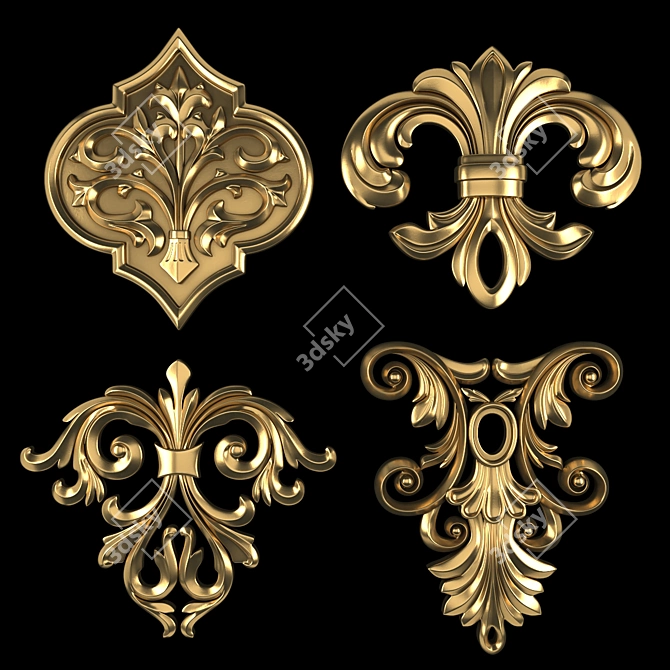 Max Software Ornament Rendering Files 3D model image 1