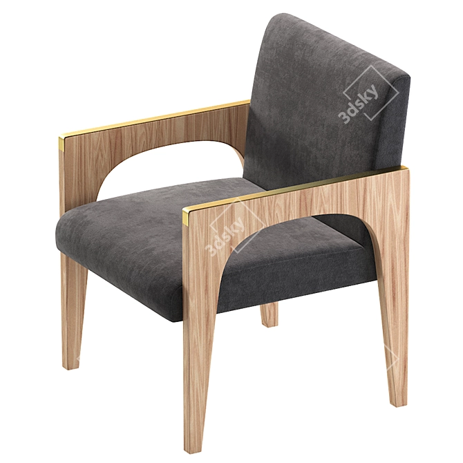 Modern Chair WILLIS by Cazarina 3D model image 2