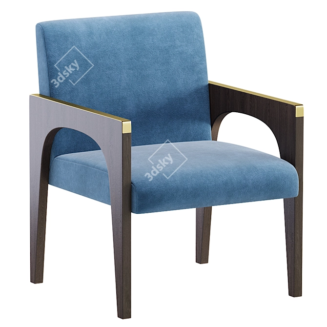 Modern Chair WILLIS by Cazarina 3D model image 3