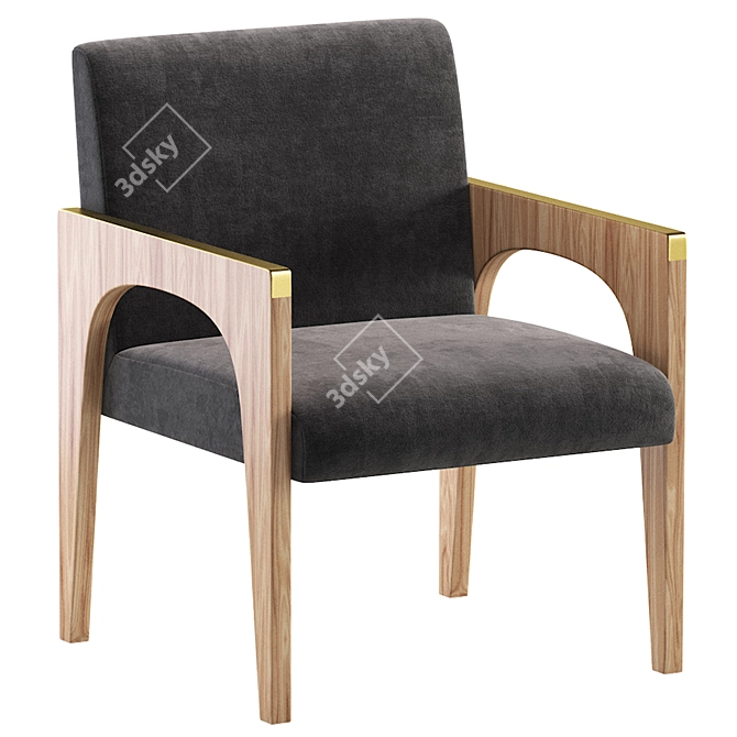 Modern Chair WILLIS by Cazarina 3D model image 5