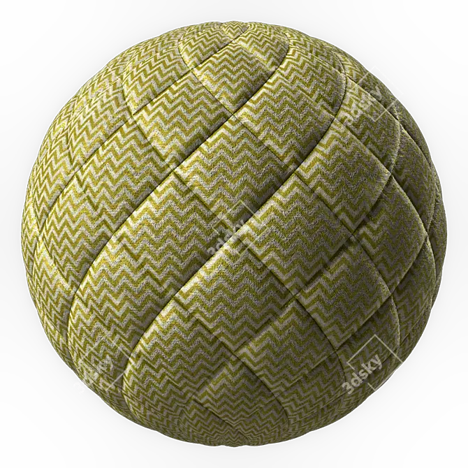 Seamless Stitched Fabric Materials 3D model image 6