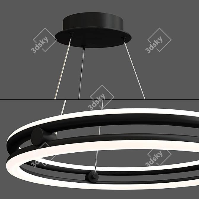 Grace LED Ring Chandelier, 20 3D model image 2