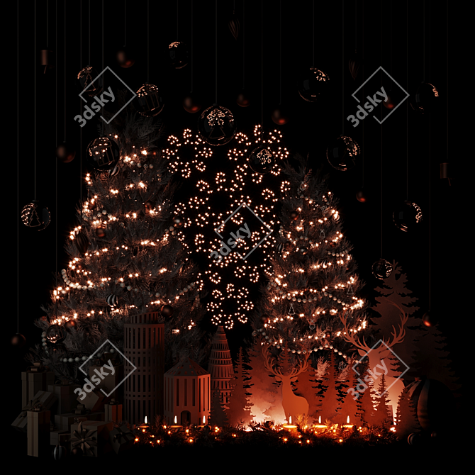 Festive Holiday Decor STL File 3D model image 5