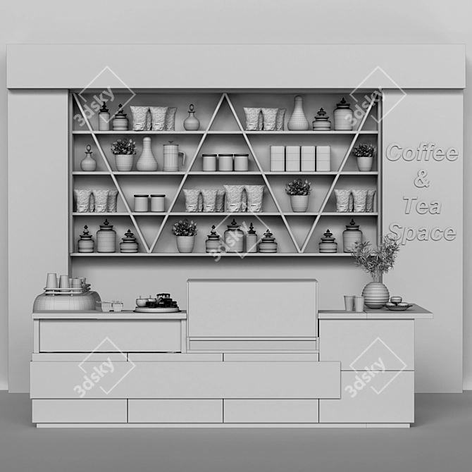3D Max Coffee Models Collection 3D model image 2