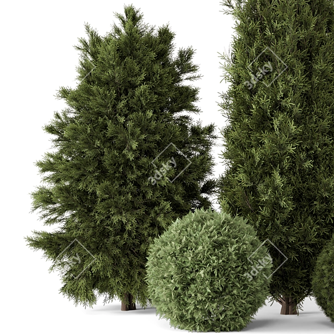 Bush Set 1301 3D Models 3D model image 2