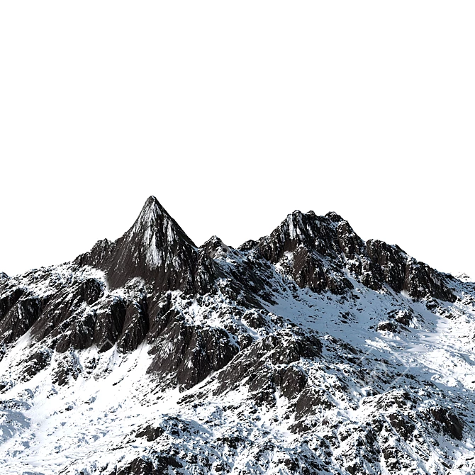 Mountain Vol 2 Terrain Model 3D model image 5