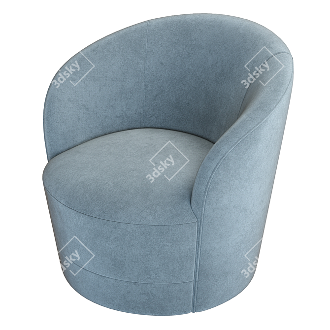 Crate&Barrel Infiniti Swivel Chair Model 3D model image 4