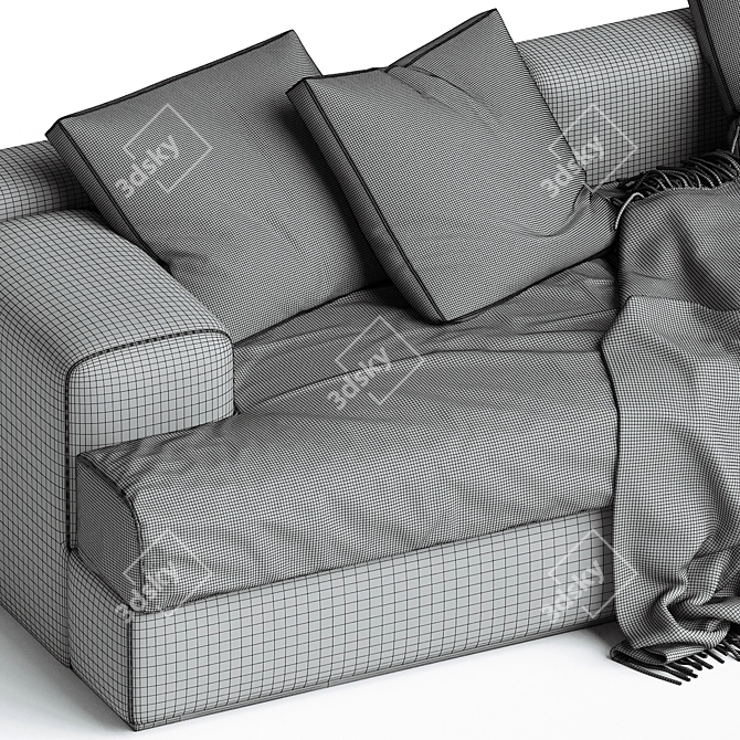 Modern Italian Design Sofa 192 3D model image 3