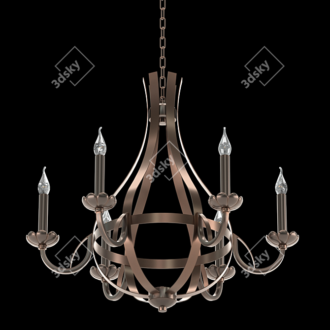 2020 KINK Light 4035/6 Chandelier 3D model image 1
