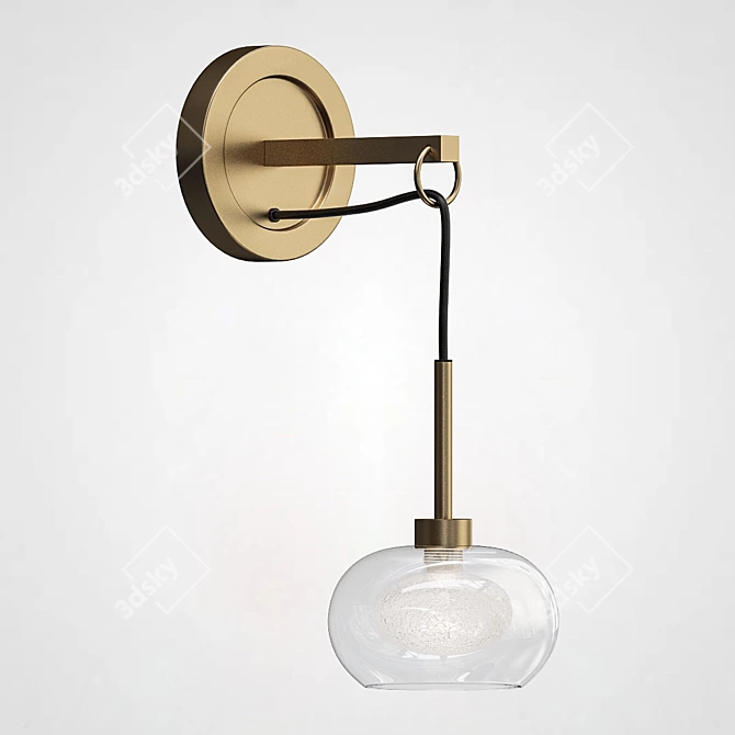 Industrial Tronic Wall Sconce 3D model image 2