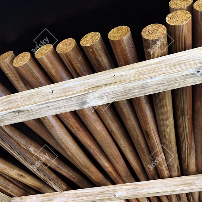 Geometric Ceiling Decor 3D Model 3D model image 5