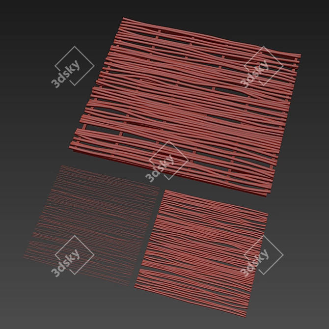 Geometric Ceiling Decor 3D Model 3D model image 6