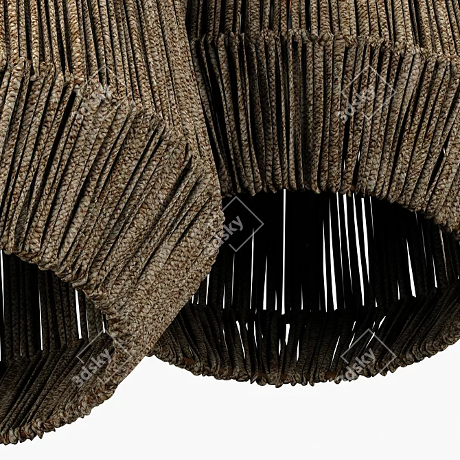 Modern Industrial Lamp 3D Model 3D model image 2