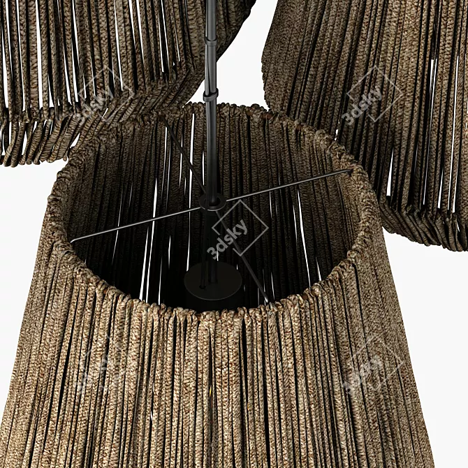 Modern Industrial Lamp 3D Model 3D model image 4