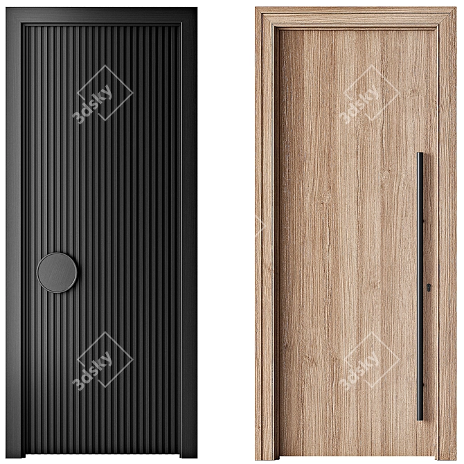 Interior Doors Collection 3D model image 2