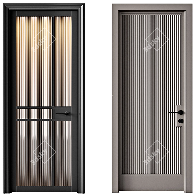 Interior Doors Collection 3D model image 3