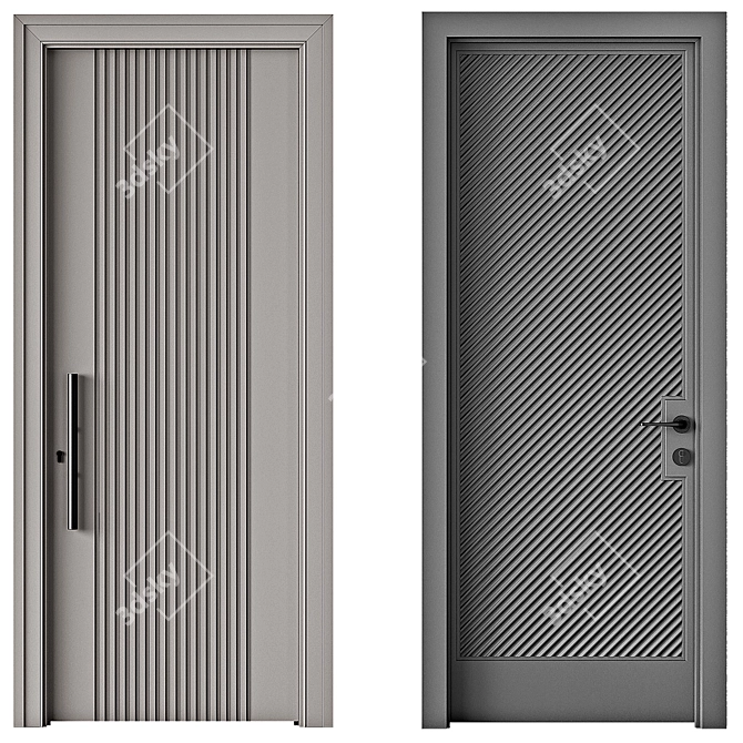 Interior Doors Collection 3D model image 5