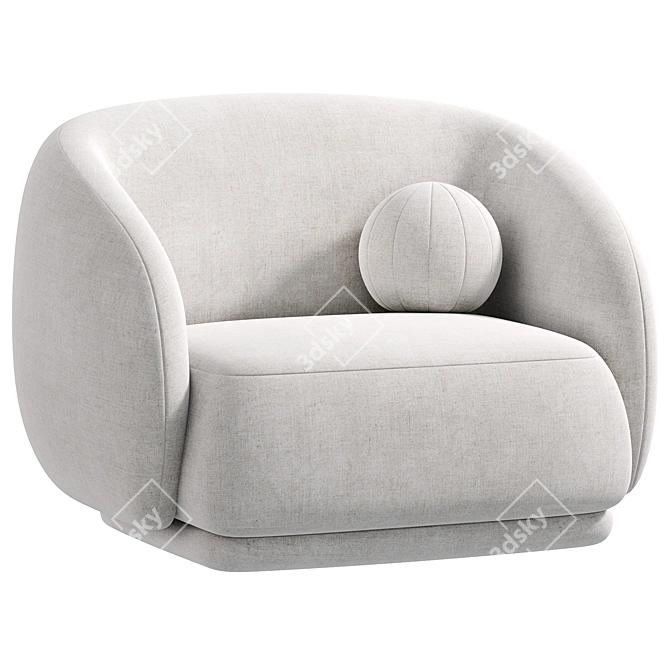 Modern Julep Armchair by Tacchini 3D model image 2