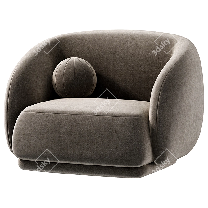 Modern Julep Armchair by Tacchini 3D model image 3