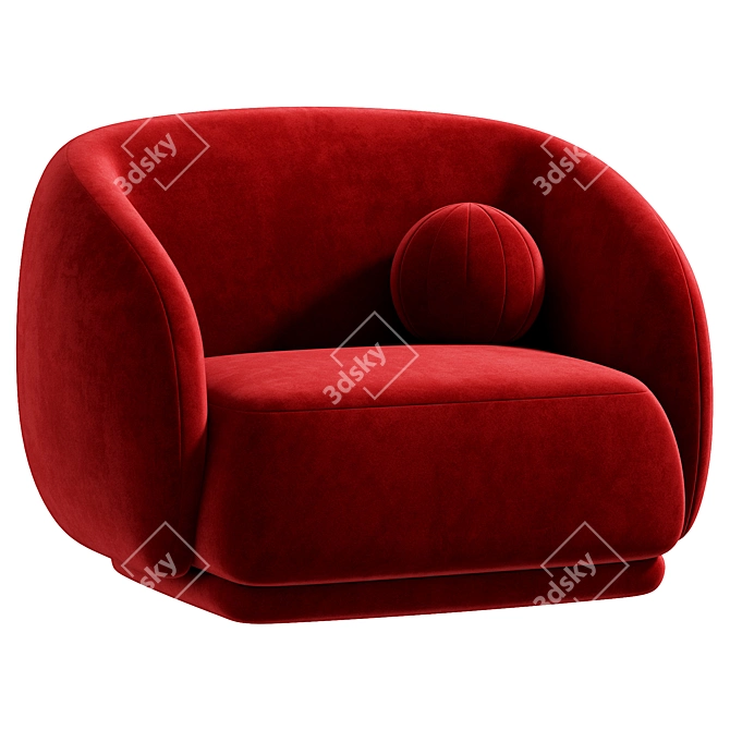 Modern Julep Armchair by Tacchini 3D model image 4