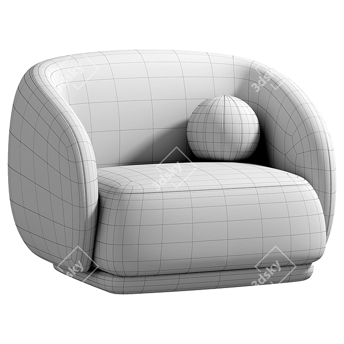 Modern Julep Armchair by Tacchini 3D model image 6