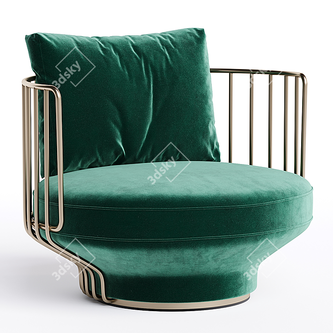  Stylish Paradise Bird Armchair 3D model image 1