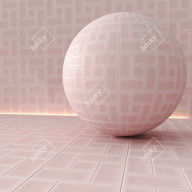 Seamless Tile Material Pack 04 3D model image 3