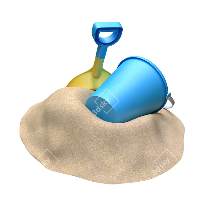 Sand Bucket Shovel Set - 3D Model 3D model image 2