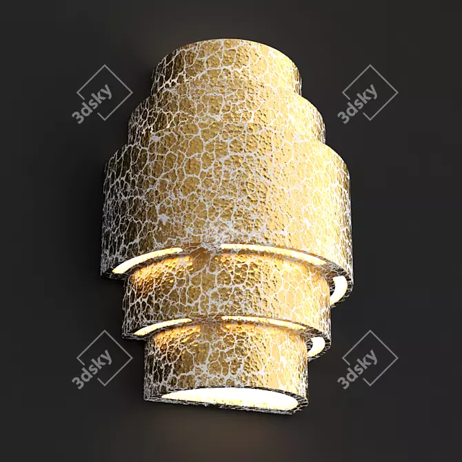 Elegant Handan Wall Light 3D model image 1