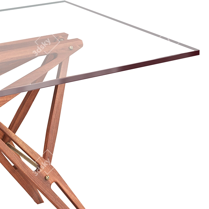  Dynamic Glass Top Table 3D model image 2