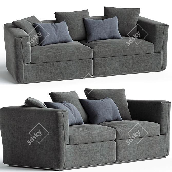 Modern Elegance Sofa 291 Cassina 3D model image 1