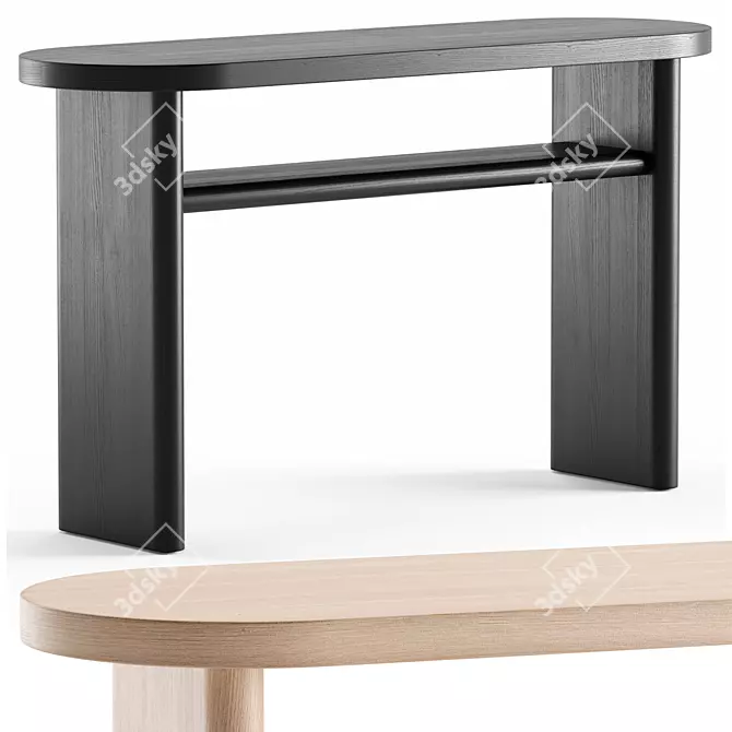 Title: Elegant Cayman Console Table 3D model image 2