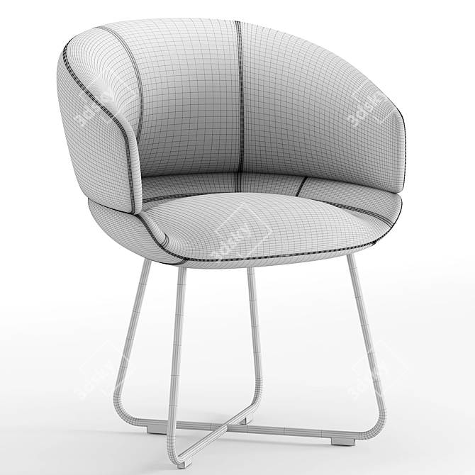 Sleek CALETO Chair for 3D 🪑 3D model image 5