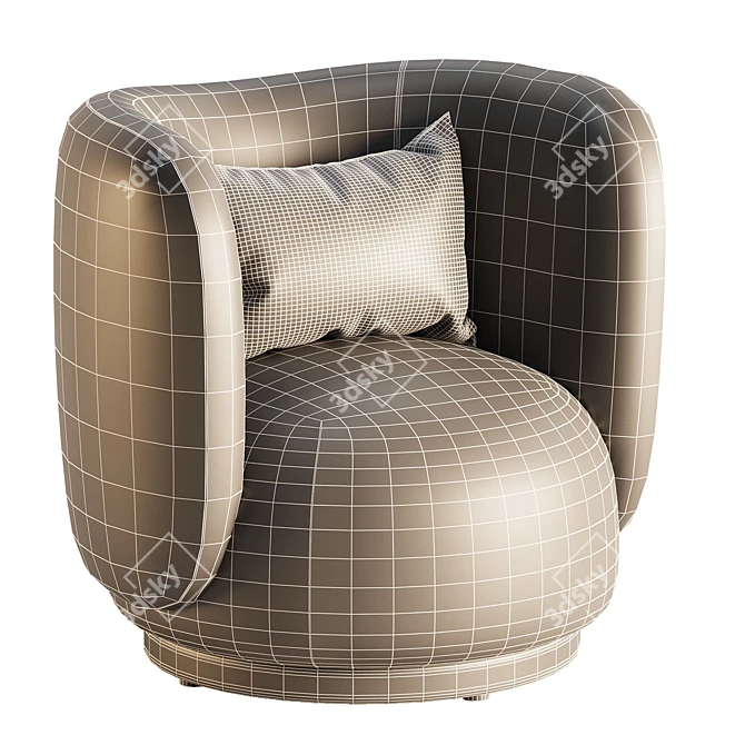 Modern Rabbit Sofa Design by Timber 3D model image 6