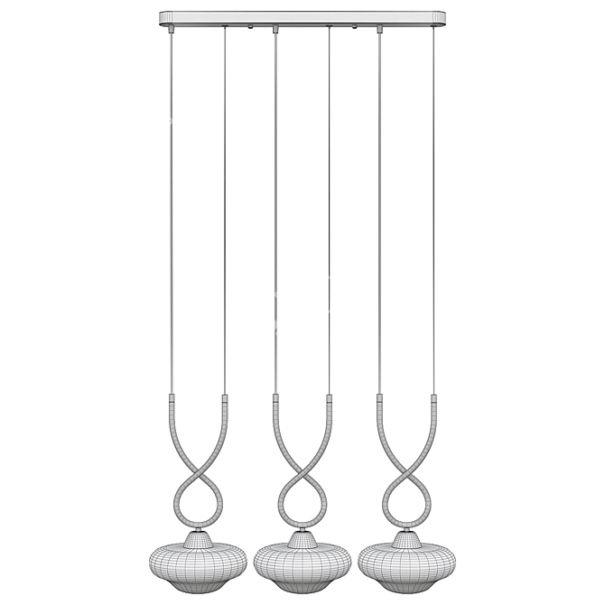 Elegant Yolanda Chandelier 3D model image 2