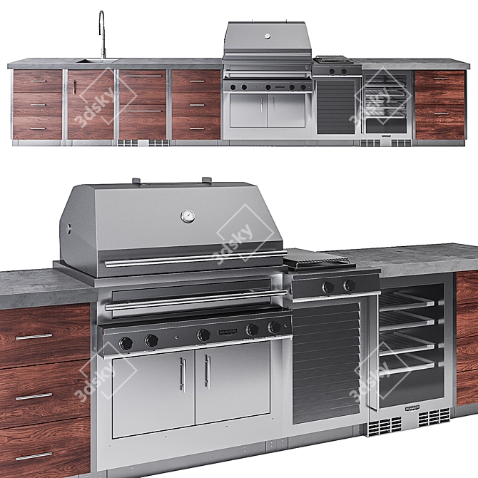 Kalamazoo Ultimate Outdoor Kitchen 3D model image 1