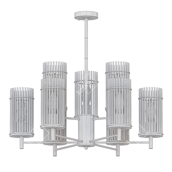 Elegant Odeon Formia Pendant Light 3D model image 2