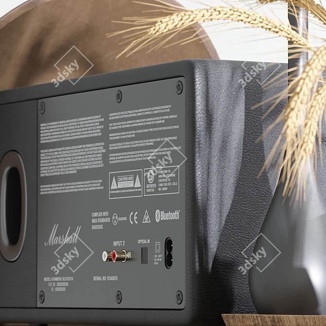 High-Quality Marshall Audio Set 3D model image 9