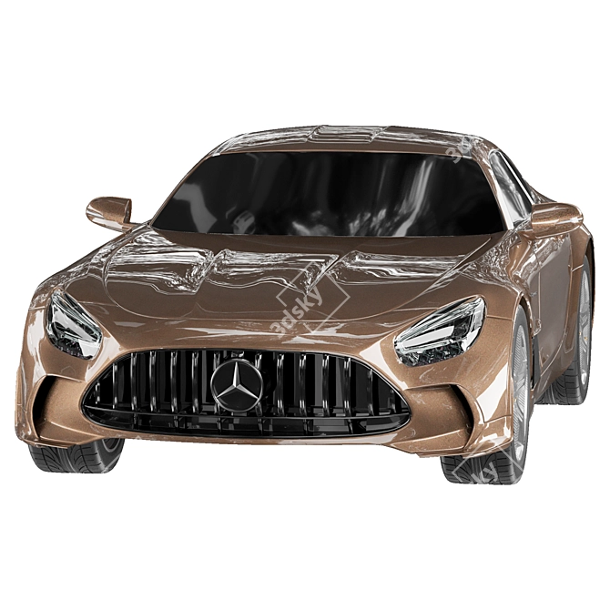 Sleek Mercedes AMG GT Model 3D model image 2