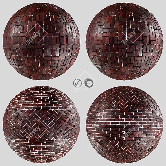 Realistic PBR Brick Materials Set 3D model image 8