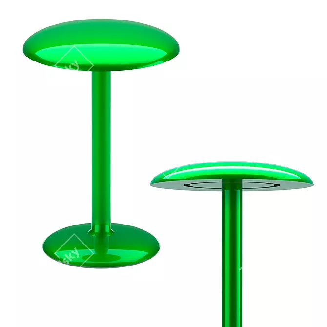 Eco-Circular Portable Table Luminaire 3D model image 2