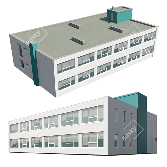 Corona 9 Legacy Office Building 3D model image 2