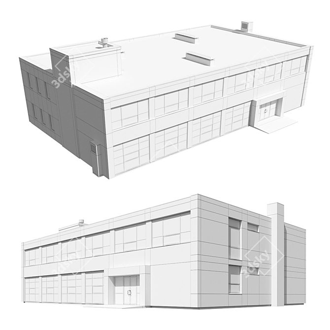 Corona 9 Legacy Office Building 3D model image 3