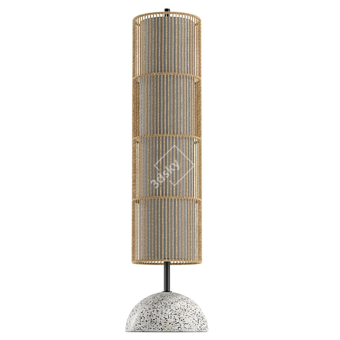 Modern Floor Lamp with UVs 3D model image 4
